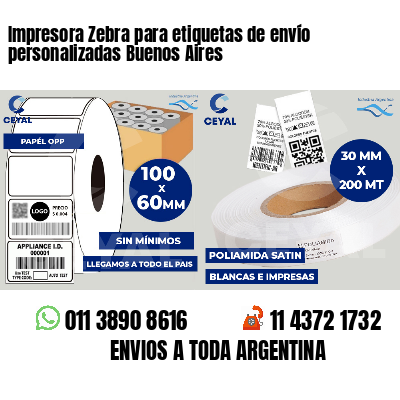 Impresora Zebra para etiquetas de envío personalizadas Buenos Aires