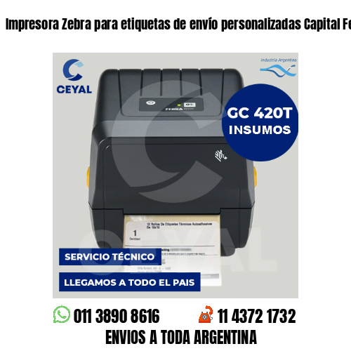 Impresora Zebra para etiquetas de envío personalizadas Capital Federal