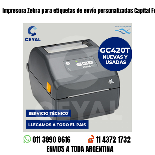 Impresora Zebra para etiquetas de envío personalizadas Capital Federal