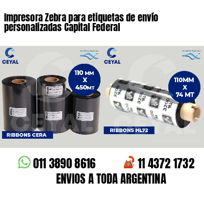 Impresora Zebra para etiquetas de envío personalizadas Capital Federal