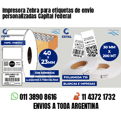 Impresora Zebra para etiquetas de envío personalizadas Capital Federal
