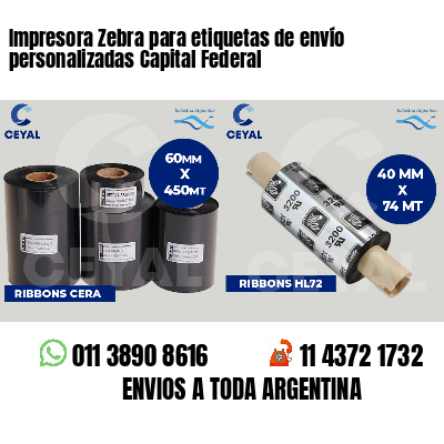 Impresora Zebra para etiquetas de envío personalizadas Capital Federal