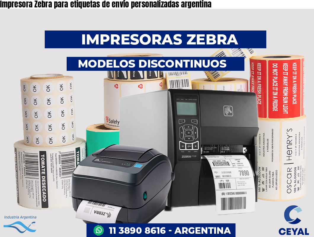 Impresora Zebra para etiquetas de envío personalizadas argentina