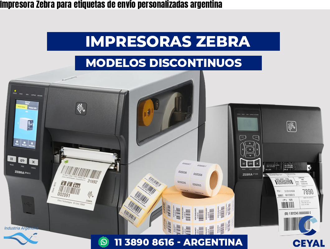 Impresora Zebra para etiquetas de envío personalizadas argentina