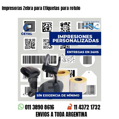 Impresoras Zebra para Etiquetas para rotulo
