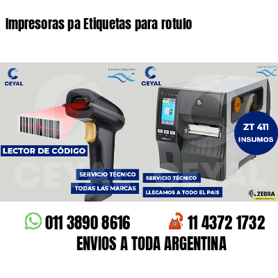 Impresoras pa Etiquetas para rotulo
