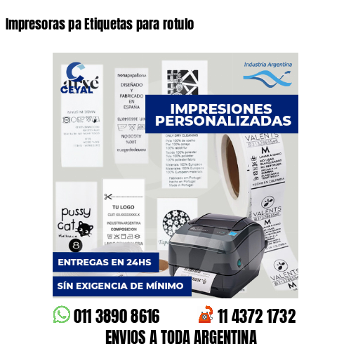 Impresoras pa Etiquetas para rotulo