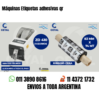 Máquinas Etiquetas adhesivas qr
