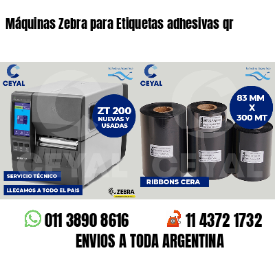 Máquinas Zebra para Etiquetas adhesivas qr
