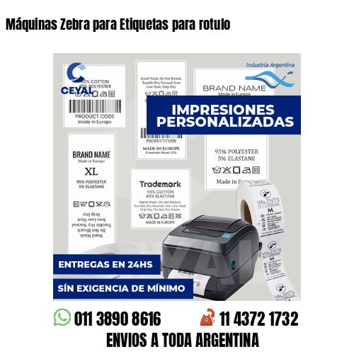 Máquinas Zebra para Etiquetas para rotulo