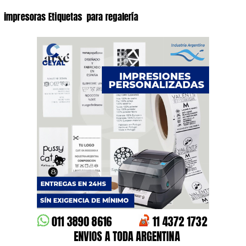 impresoras Etiquetas para regalería