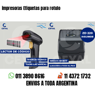 impresoras Etiquetas para rotulo