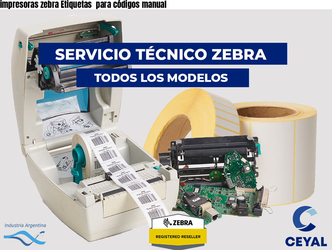 impresoras zebra Etiquetas para códigos manual