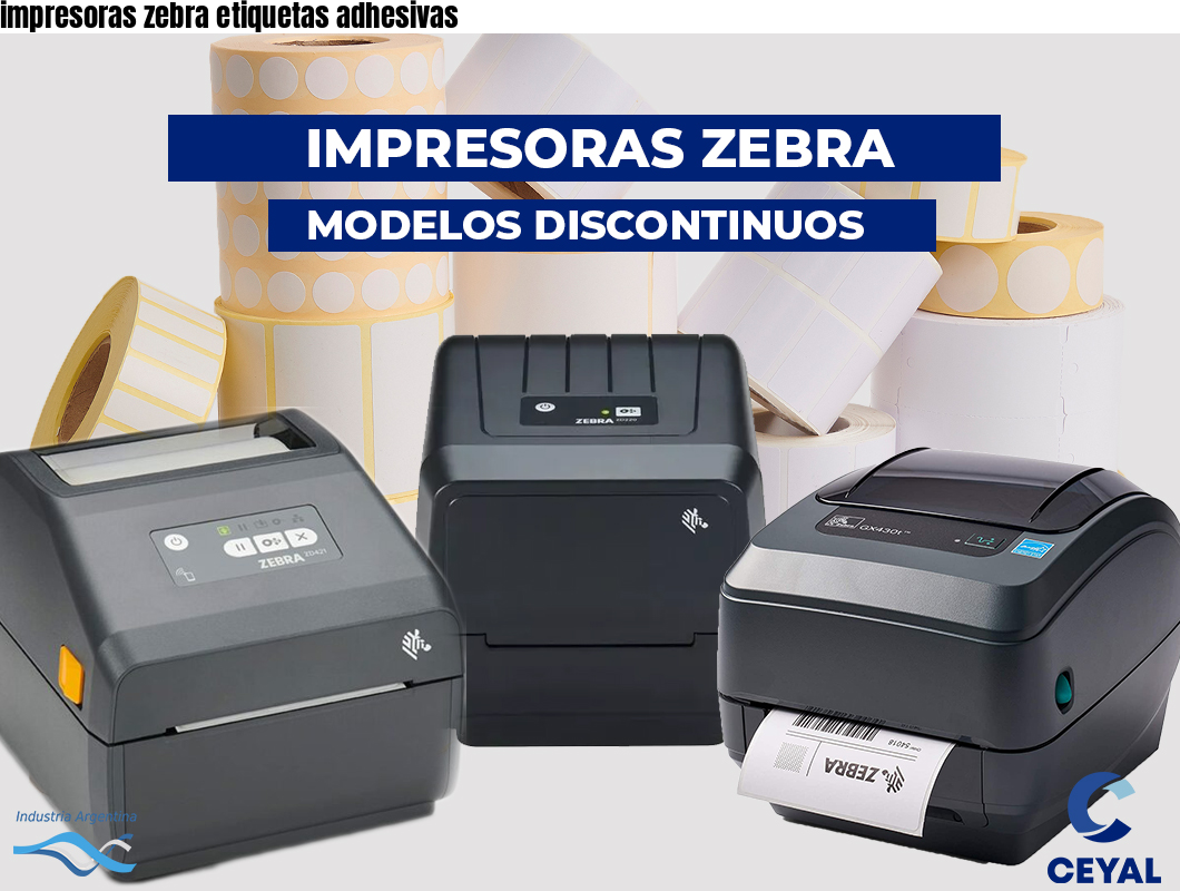 impresoras zebra etiquetas adhesivas