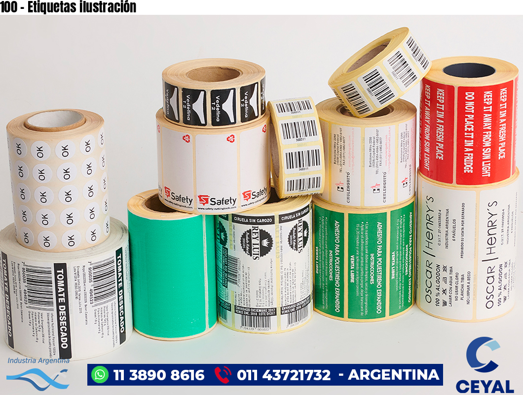 100 - Etiquetas ilustración