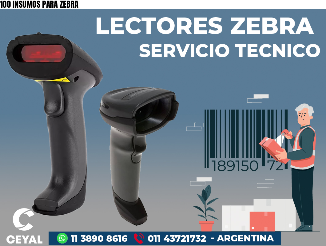 100 INSUMOS PARA ZEBRA