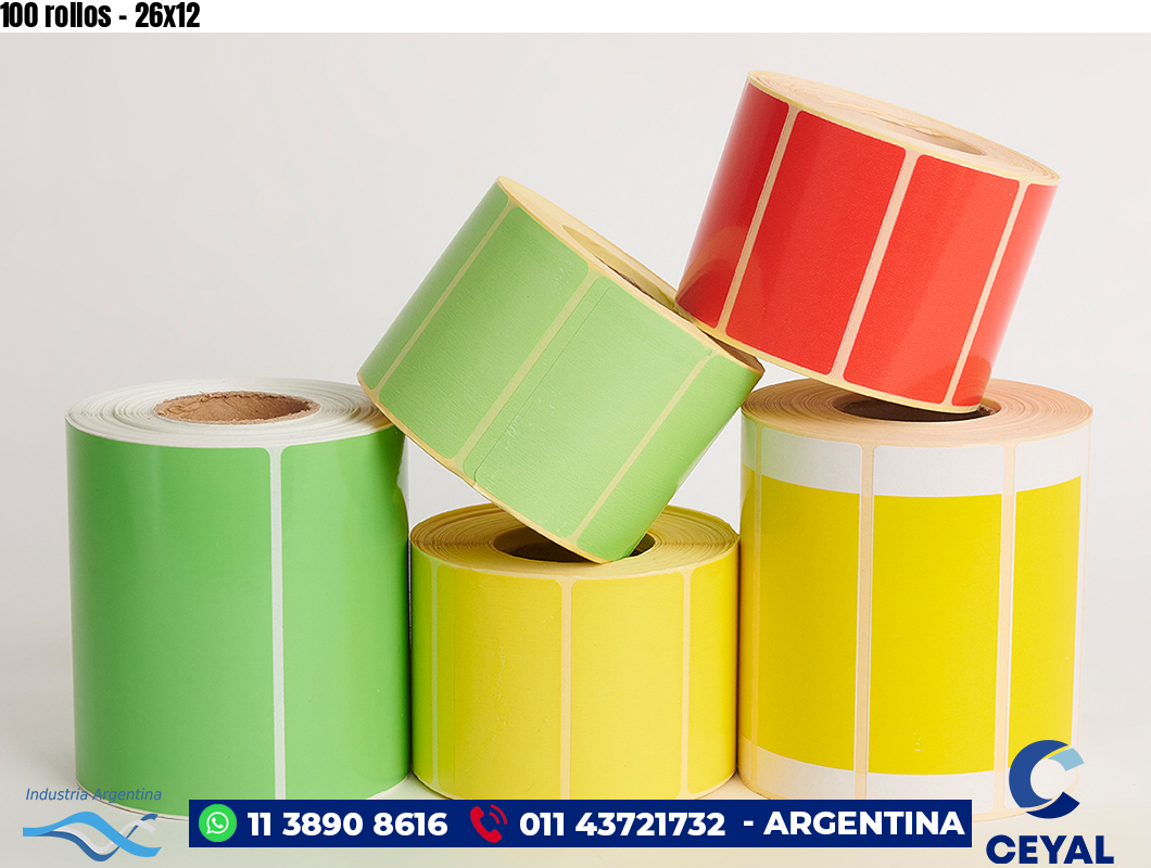 100 rollos - 26x12