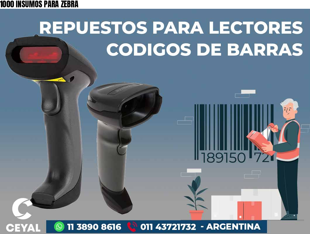 1000 INSUMOS PARA ZEBRA