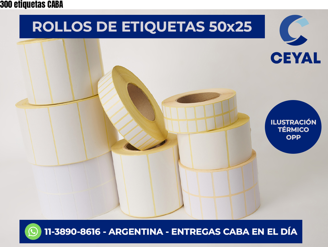 300 etiquetas CABA