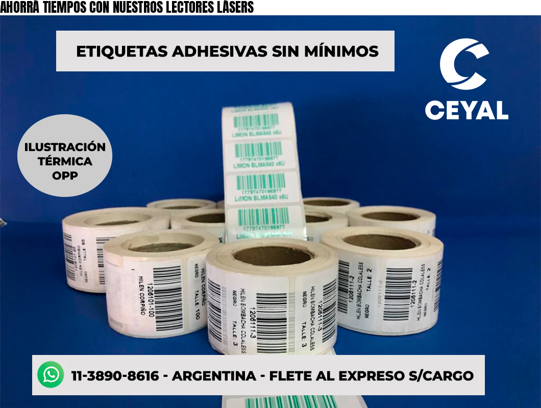 AHORRÁ TIEMPOS CON NUESTROS LECTORES LÁSERS