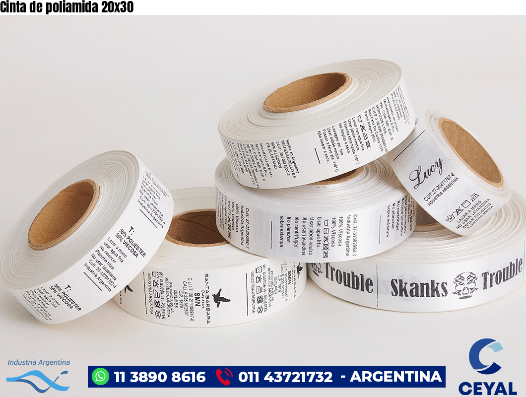 Cinta de poliamida 20×30