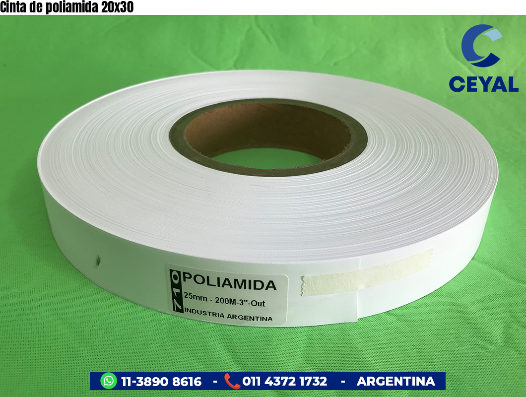 Cinta de poliamida 20x30