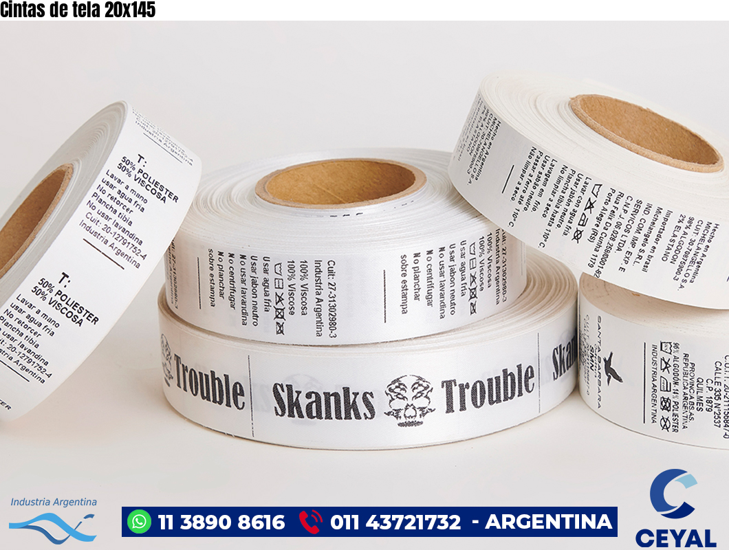 Cintas de tela 20×145