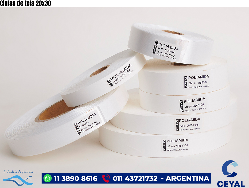 Cintas de tela 20×30