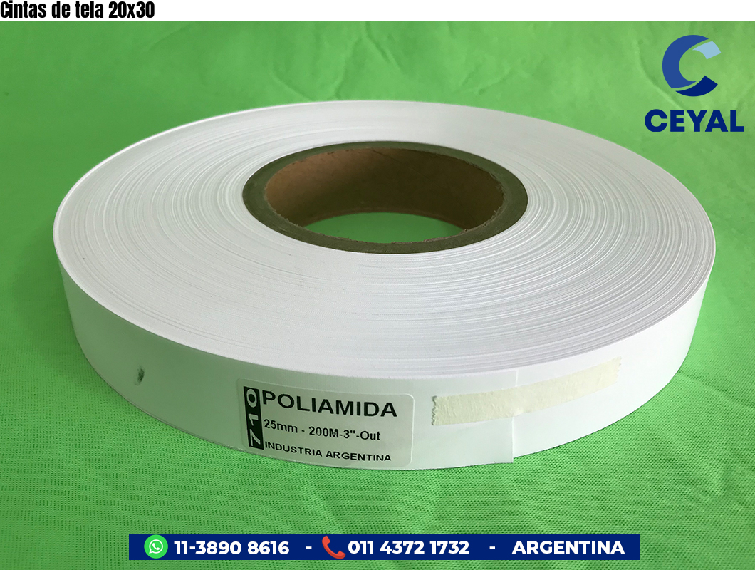 Cintas de tela 20x30