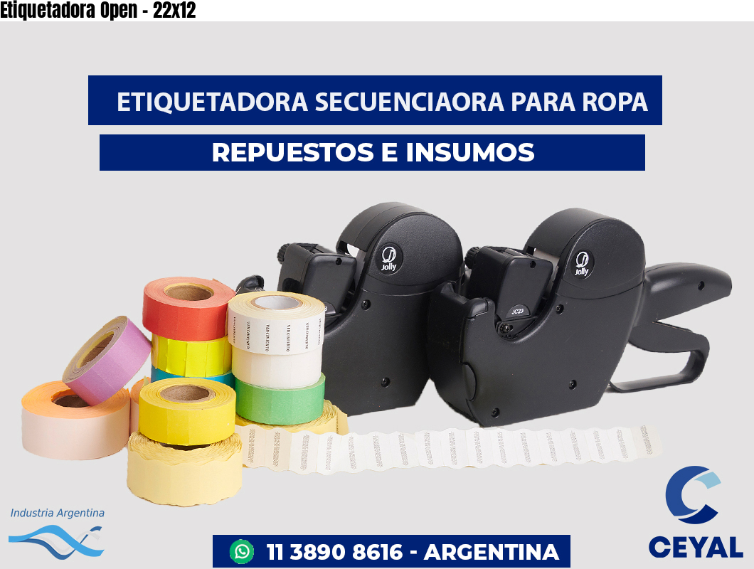 Etiquetadora Open - 22x12
