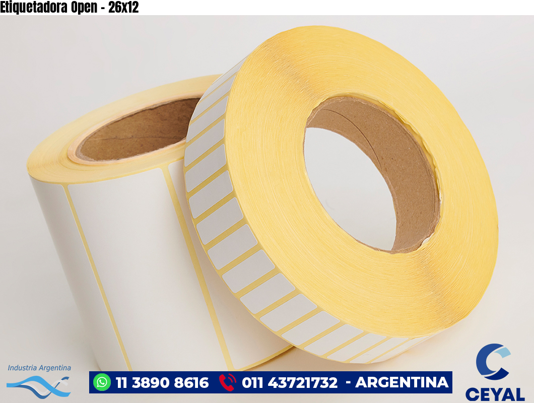 Etiquetadora Open - 26x12