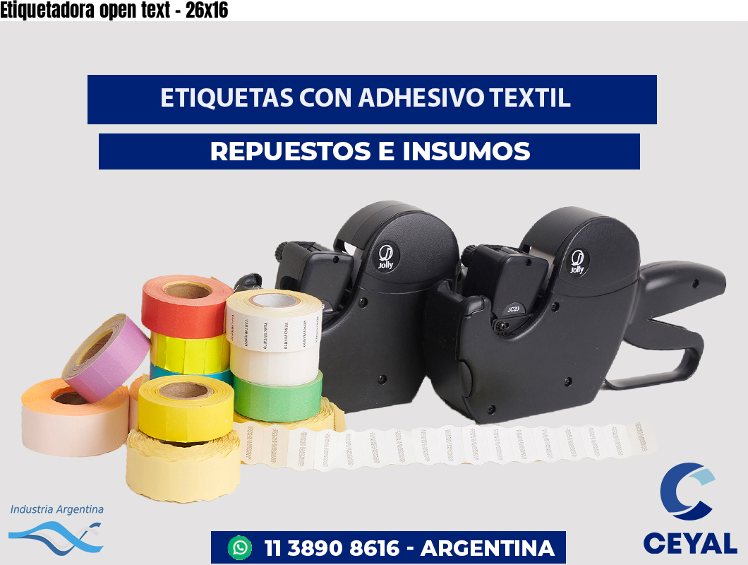 Etiquetadora open text - 26x16