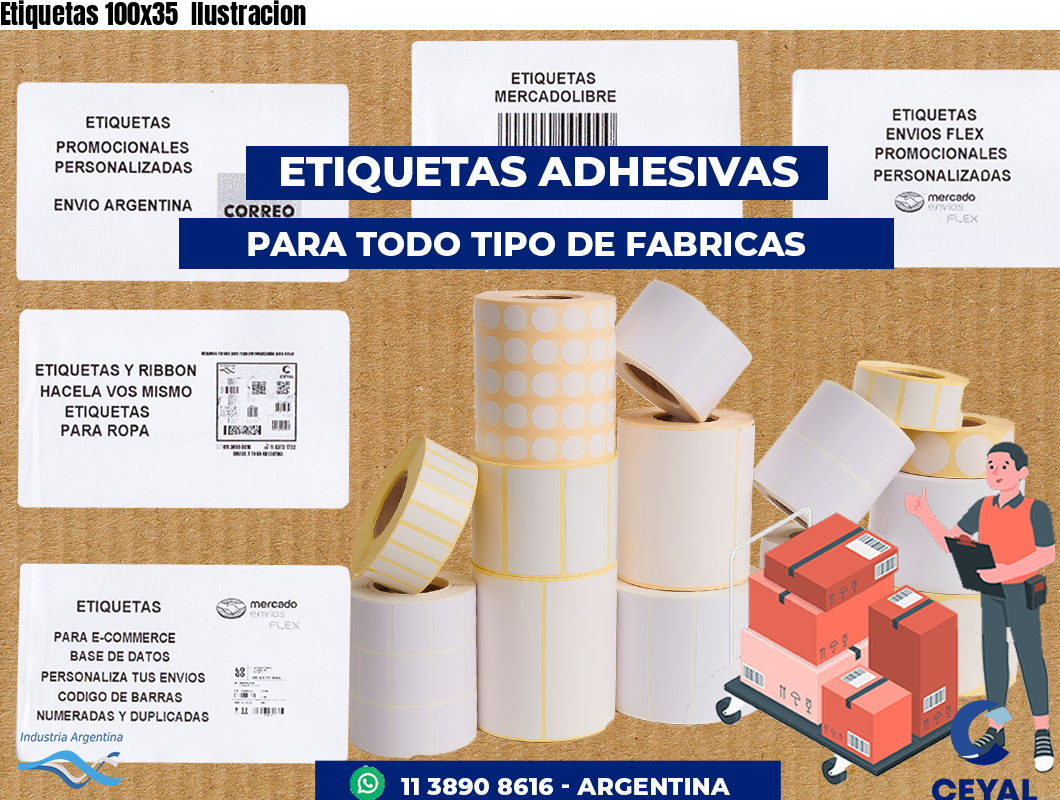 Etiquetas 100x35 Ilustracion