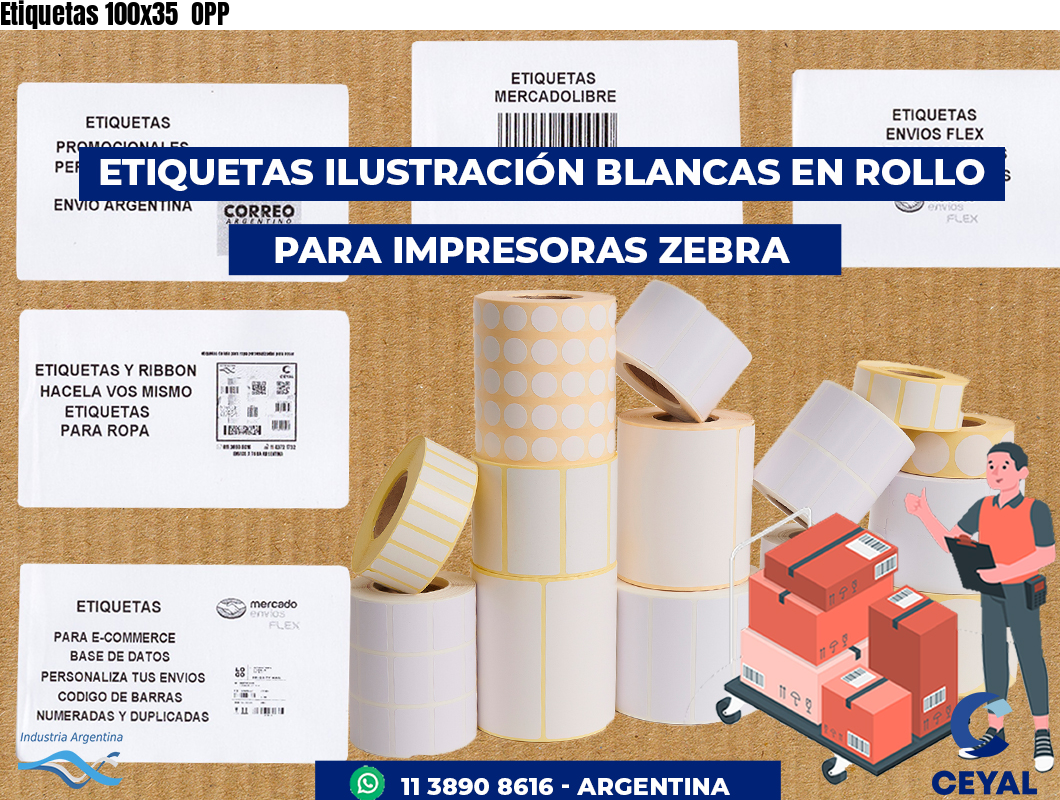 Etiquetas 100x35 OPP