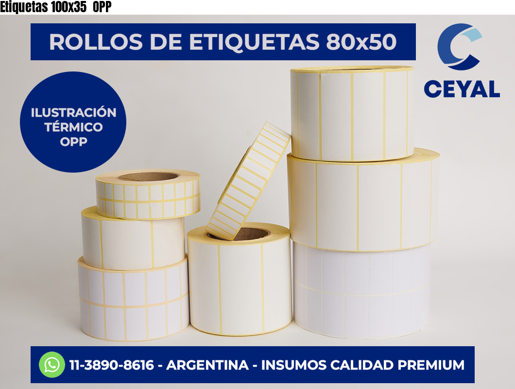 Etiquetas 100×35  OPP