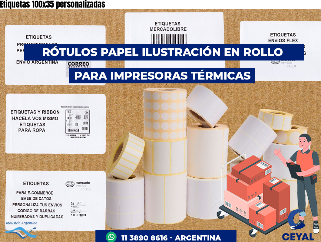 Etiquetas 100x35 personalizadas