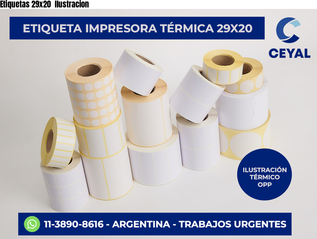 Etiquetas 29×20  Ilustracion