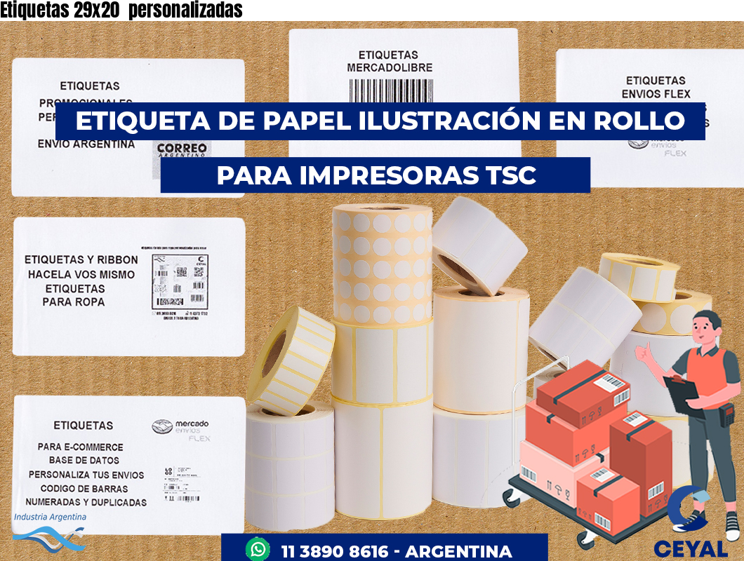 Etiquetas 29x20 personalizadas