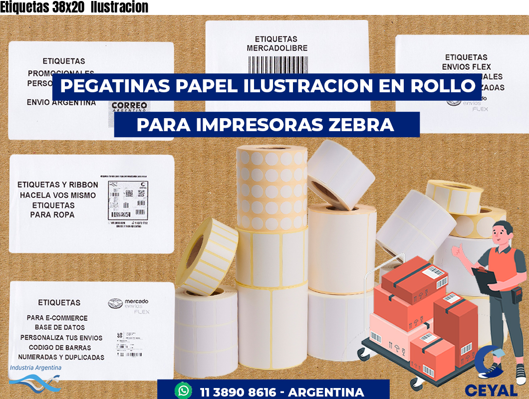 Etiquetas 38x20 Ilustracion