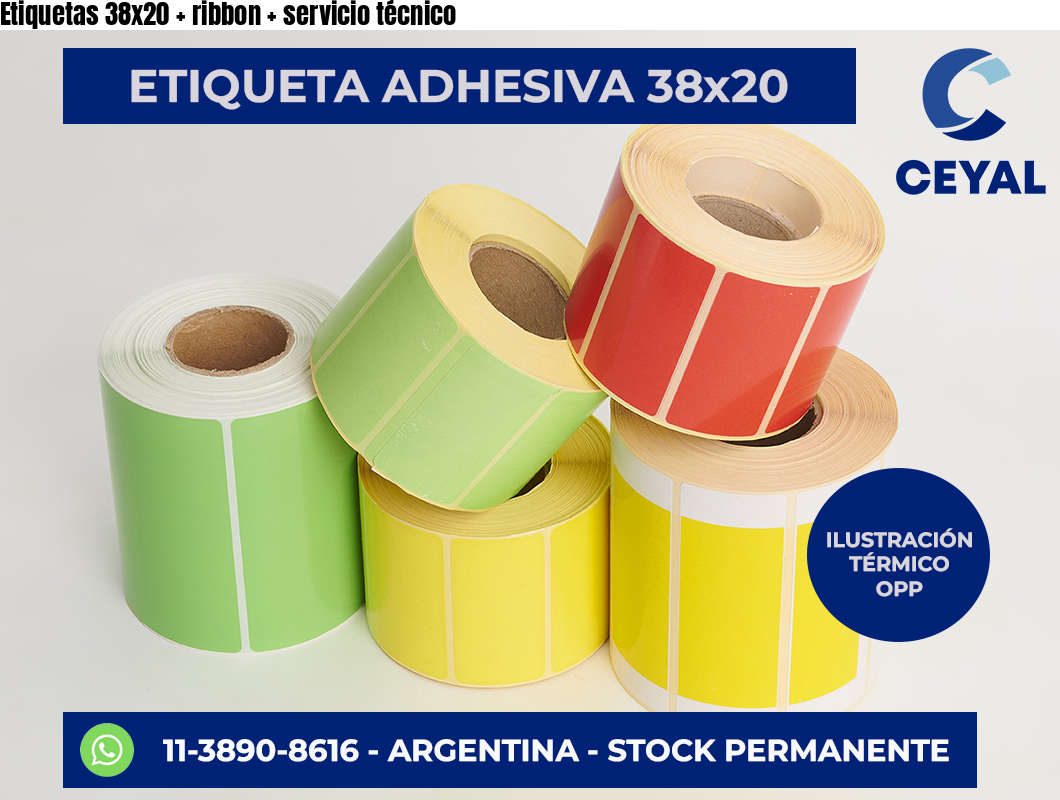 Etiquetas 38×20   ribbon   servicio técnico
