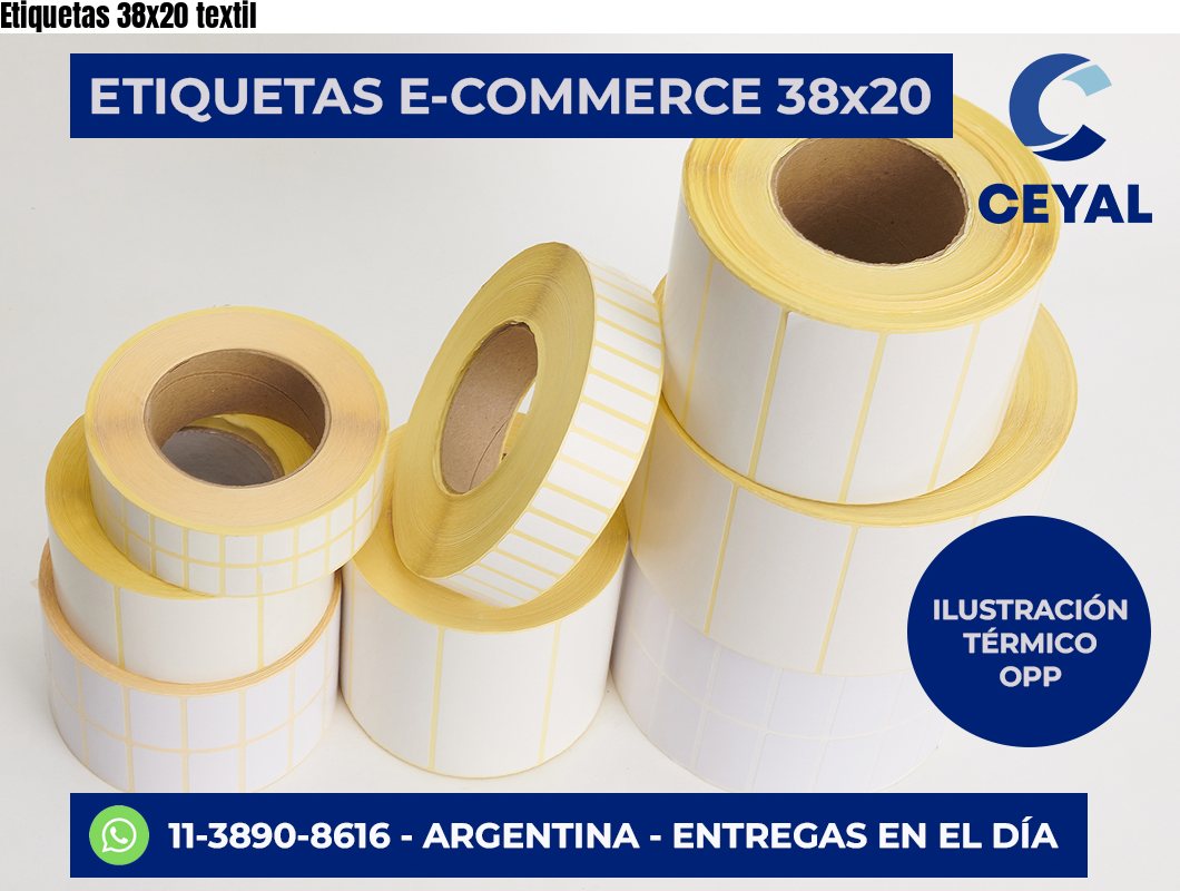 Etiquetas 38×20 textil
