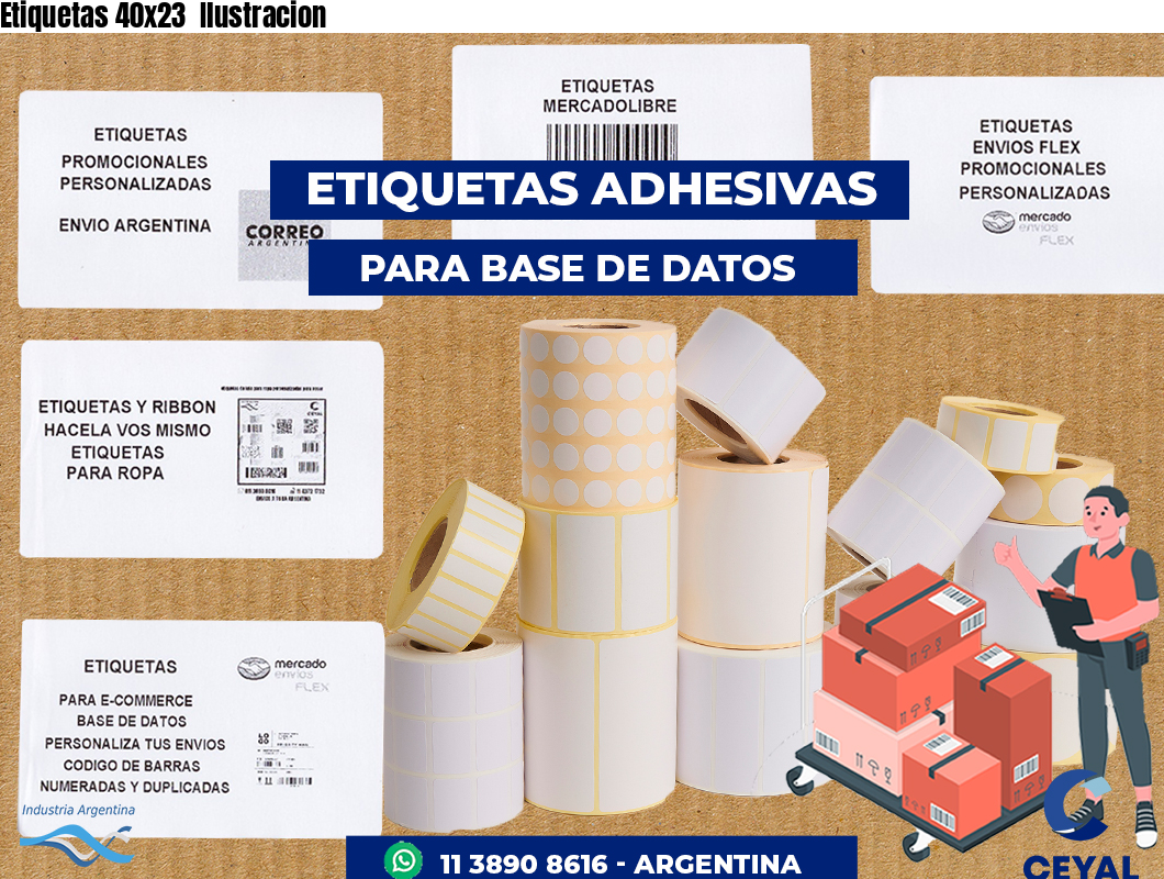 Etiquetas 40x23 Ilustracion