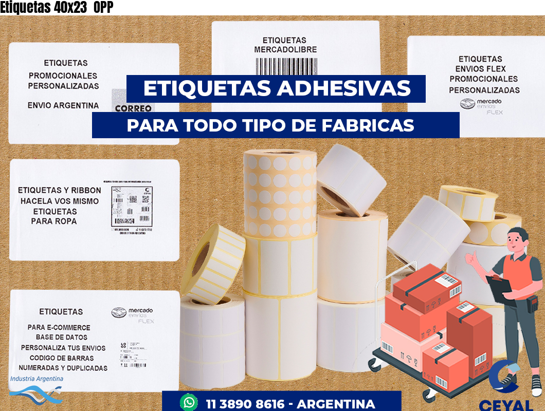 Etiquetas 40x23  OPP