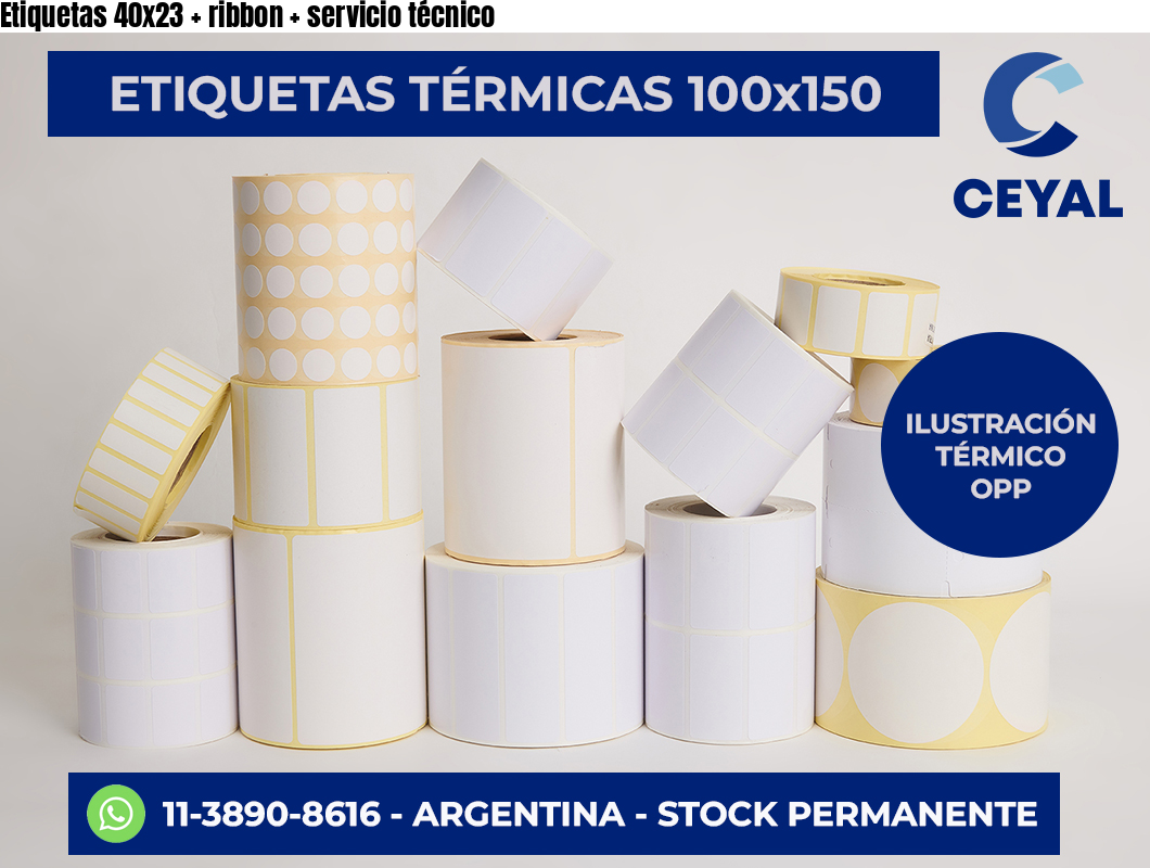 Etiquetas 40×23   ribbon   servicio técnico