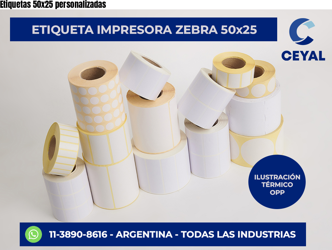 Etiquetas 50×25 personalizadas
