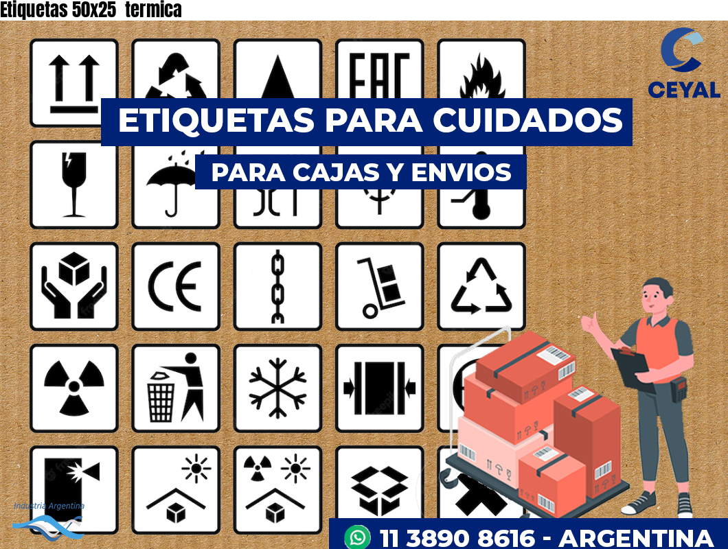 Etiquetas 50x25 termica