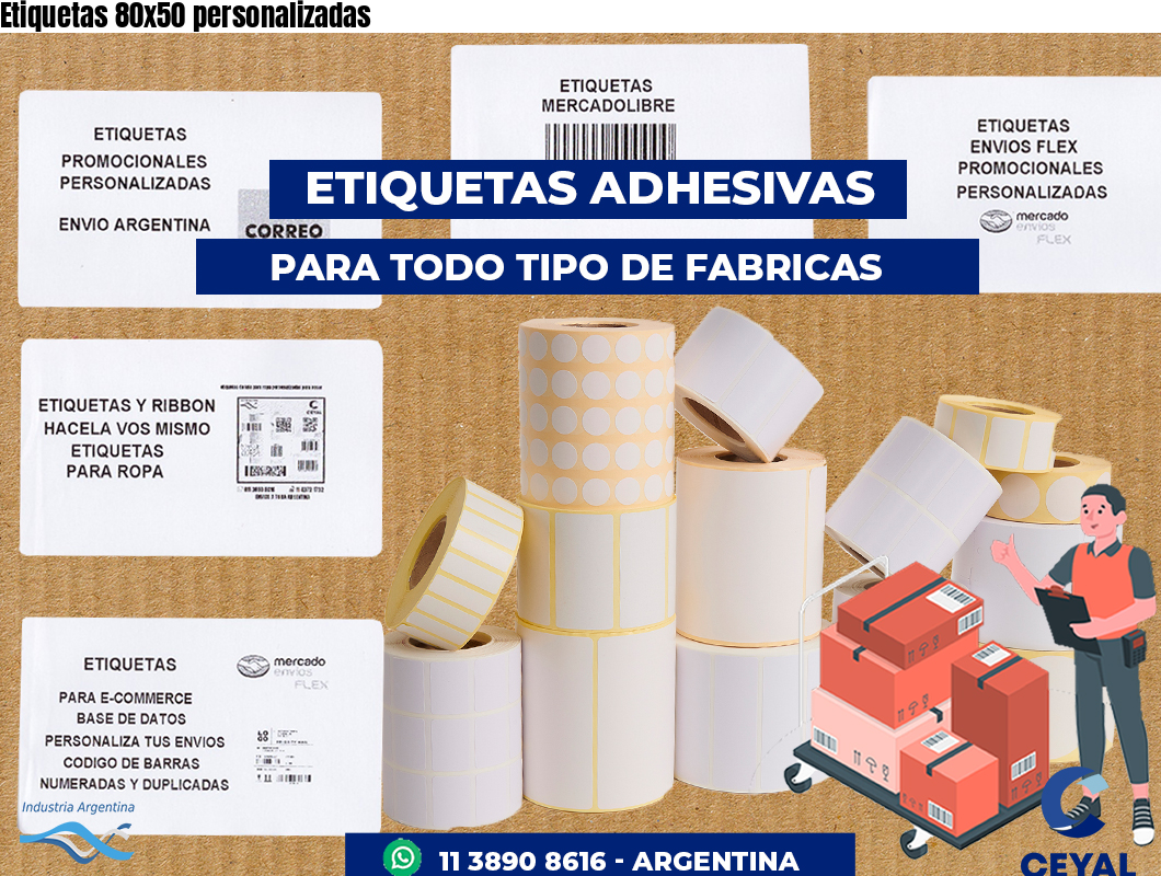 Etiquetas 80x50 personalizadas