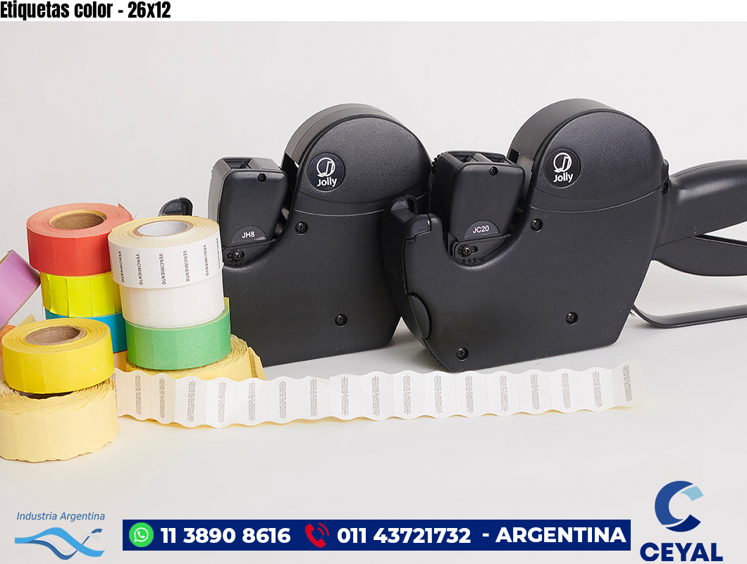 Etiquetas color – 26×12