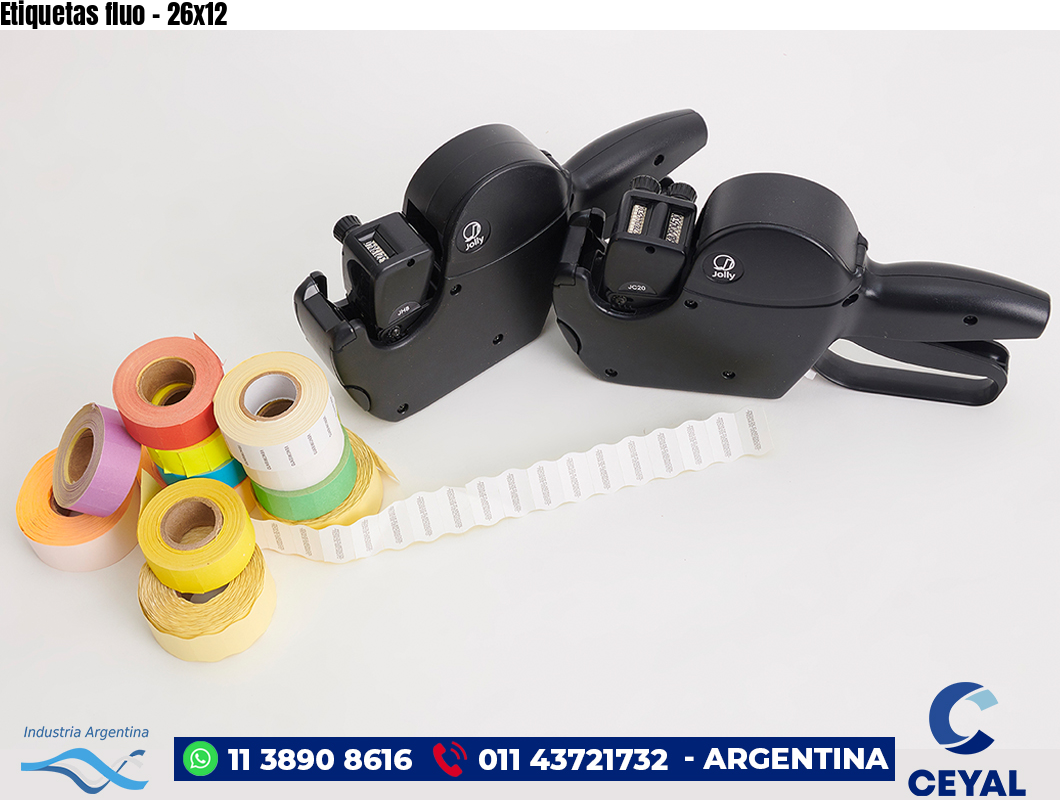 Etiquetas fluo – 26×12