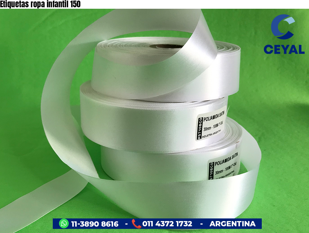Etiquetas ropa infantil 150